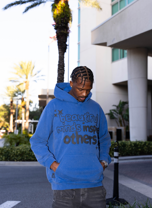 BMIO Hoodie (Washed blue)