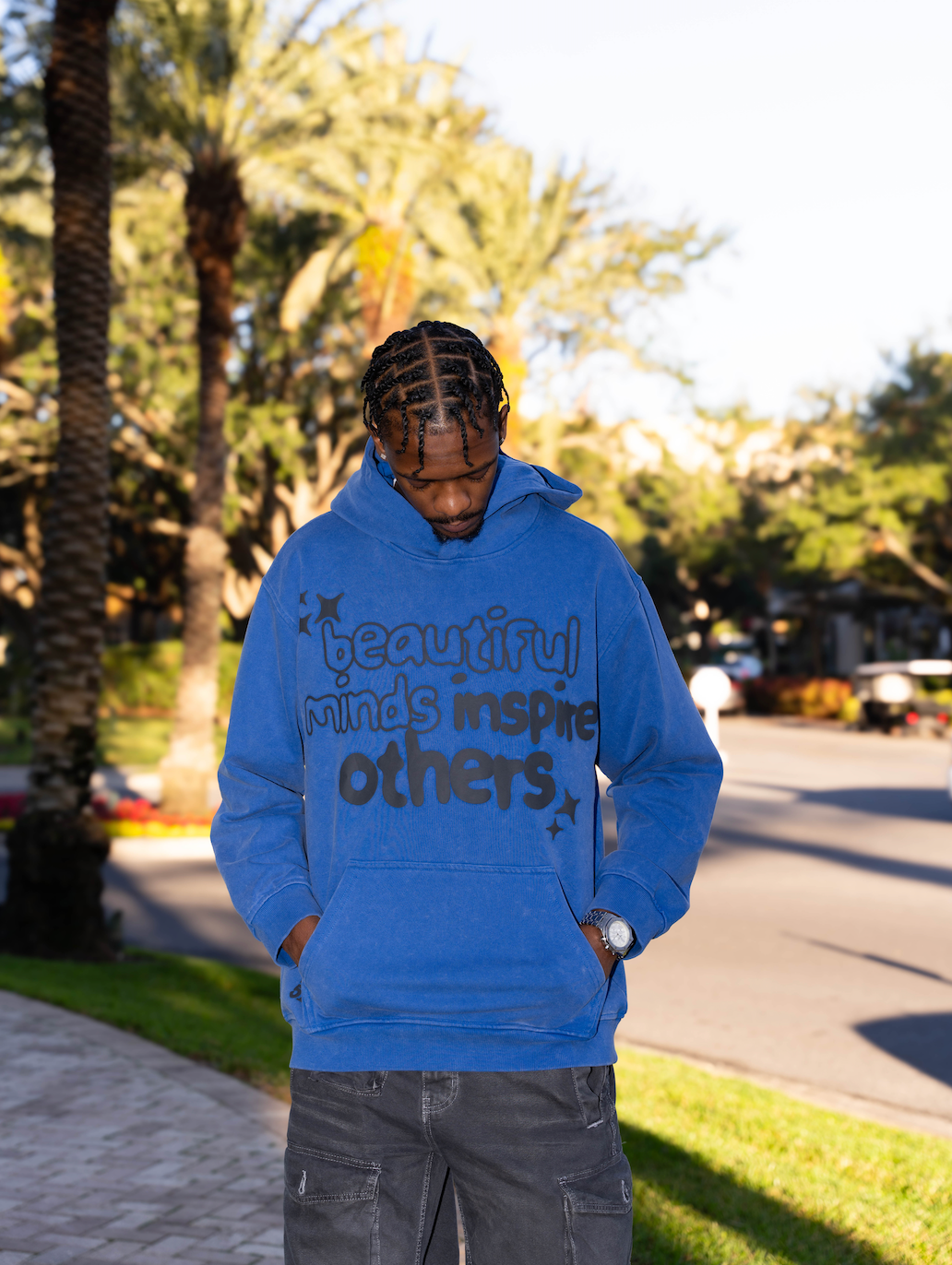 BMIO Hoodie (Washed blue)